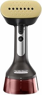 Garment Steamer, Steam Iron for Clothes, 1740Watt Fast Heat Up, Turbo Steam Mode, Detachable Fabric Brush, Large 300ml Water Tank, Ergonomic Handle, 2m Cord, Black