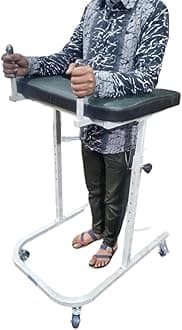 - Adjustable Adult Gaiter Walker with Elbow Support - Height Range 3.5 to 5 Feet for Enhanced Stability and Comfort in Mobility Assistance