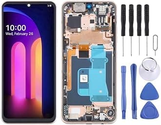 for LG V60 ThinQ US Version LCD Screen Digitizer Full Assembly with Frame