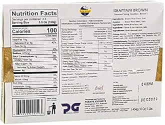 Daily Delight Idiappam Brown | Healthy Breakfast | Indian Origin | Frozen Food | Indian Recipe|Instant Idiappam Brown |454 gm