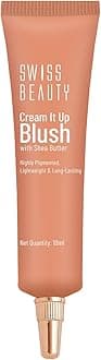 Swiss Beauty Cream It Up Blush | Highly pigmented | Super-blendable | Long-lasting | Enriched with Shea Butter | Multipurpose | Shade-04 Copper Cheeks, 10ml