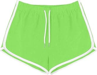 Athletic Shorts for Women Wide Leg Dolphin Hem Drawstring Elastic Waist Casual Summer Running Gym Workout Yoga Shorts