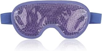 NEWGO Cooling Eye Mask for Puffy Eyes, Reusable Hot Cold Therapy Gel Cold Eye Mask for Migraine, Headache, Dark Circles, Dry, Swollen Eyes, Sinus Pain-Violet Blue