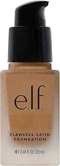 e.l.f. Flawless Finish Foundation | Lightweight, Medium Coverage & Semi-Matte | Linen | 0.68 Fl Oz (20mL)