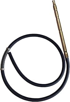 COCOYAYA Silicone Pipe For Hookah Golden Handle (Design May Vary)