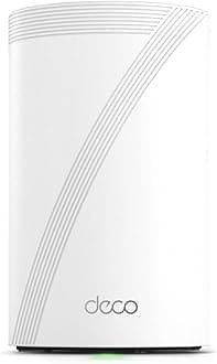 TP-Link Tri-Band WiFi 7 BE10000 Whole Home Mesh System (Deco BE63) | 6-Stream 10 Gbps | 4 × 2.5G Ports Wired Backhaul, 4× Smart Internal Antennas | VPN, AI-Roaming, MU-MIMO, HomeShield (1-Pack)