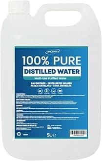 Lucemill Distilled Water | 5 Litre | Distilled Water for CPAP Machines, Irons, Cleaning Machines and More | Made in the UK