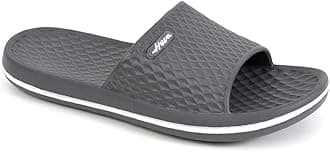 FUNKYMONKEY Men's Shower Slides - Non Slip Quick Drying Sandals for Men – Lightweight Pool Beach Bathroom Slippers Indoor Outdoor