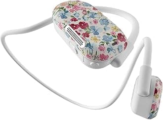 Purity Air Open Ear Headphones - True Air Conduction Wireless Bluetooth Open Ear Earbuds with Dual Mic for iPhone/Android - Secured Long Wearing Comfort, Sports Sweat Resistant (Solstice Bloom)