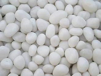 Creative Farmer 2Kg Unpolished White Marble Pebbles for Garden Decor (20-30 Mm White) [2Kg] E