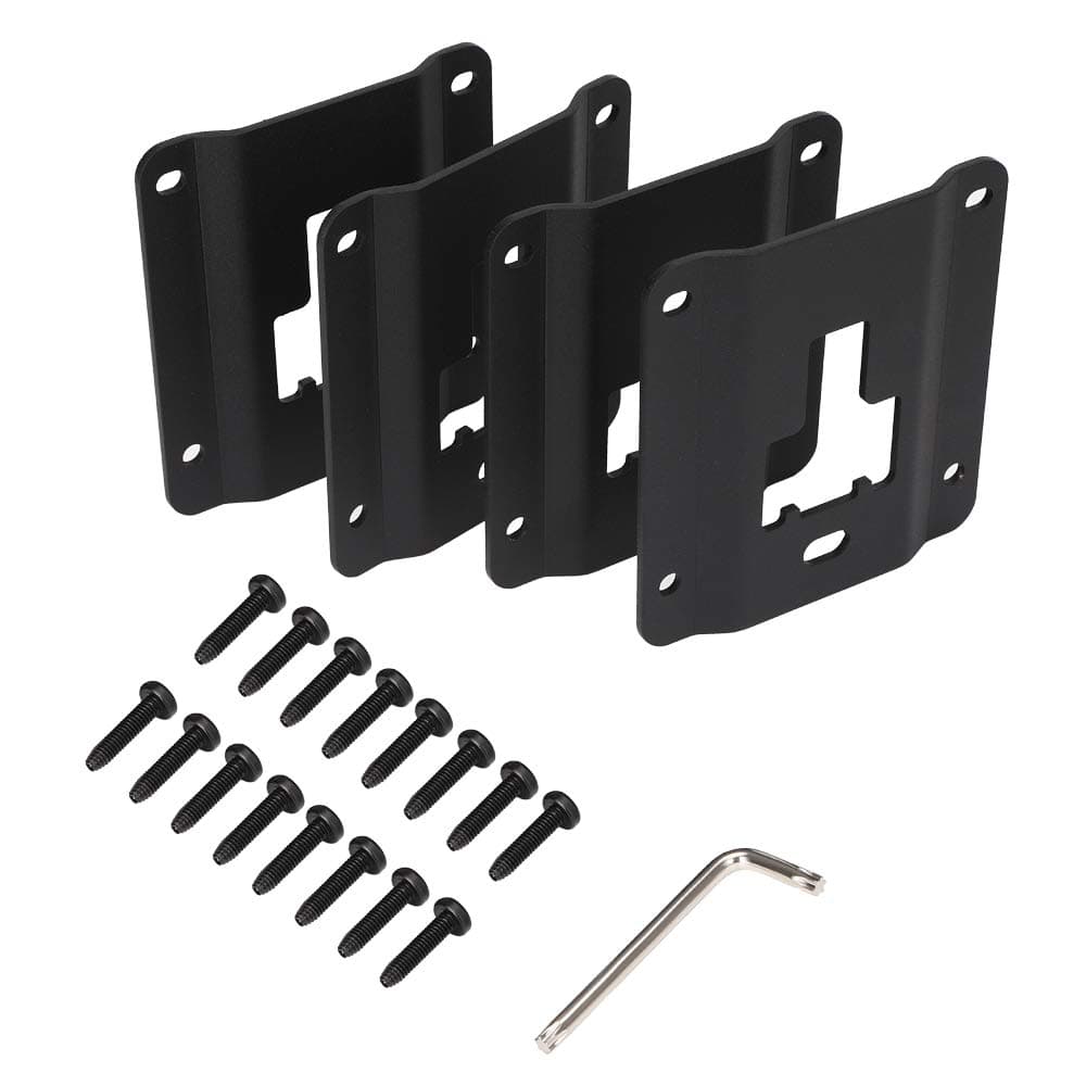 Mofeez Bed Load Panel Cargo Tie Down Brackets 4 Plates for Ford F150 F250 F350 (2015-2018) with Self Tapping Screws