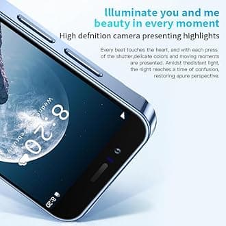 CatCalls Mini Smartphone Unlocked 4G Mobile Phone, 3.0 inches,32GB【Expandable up to 128GB】,Dual SIM Dual Camera, Android 10.0,Support WiFi Bluetooth Backup Phone (XS15-Purple)