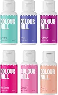 Colour Mill Oil-Blend Food Coloring, 20 Milliliters - Fairytale 6 Pack