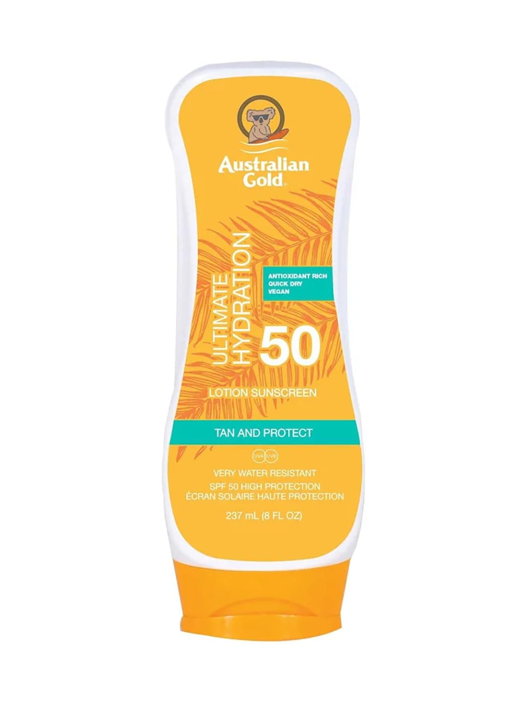 Australian Gold SPF 50+ Lotion 237ml INVERTED Bottle Outdoor Tanning Cream