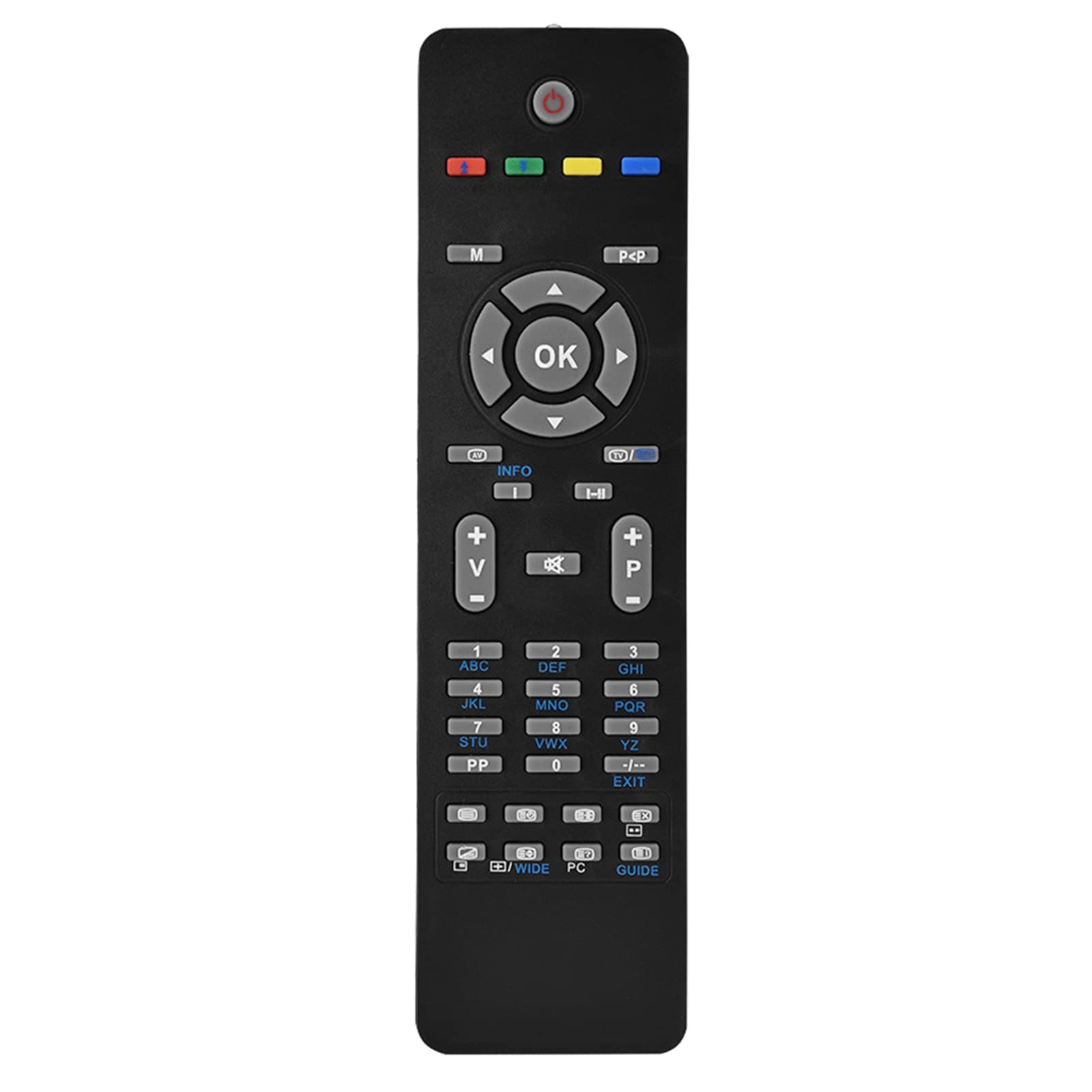 Distant Control, Smart Telecontrol, ABS Universal LED/LCD TV Remote Control, for Television for Replacement Digital TV