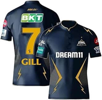 Gujarat Cricket Jersey New Gill 7 2024 for (Boy's & Men)