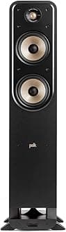 Polk Signature Elite ES55 Tower Speaker - Hi-Res Audio Certified, Dolby Atmos Speakers & DTS:X Compatible, 1" Tweeter & (2) 6.5" Woofers, Power Port Technology for Effortless Bass, Stunning Black