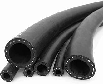 Reinforced Rubber Fuel Hose Pipe (1m, 19mm ID - 27mm OD), Textile Reinforced Rubber Hose Pipe, SAE J30 R6 Rated