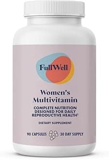 FullWell Women's Multivitamin - Daily Multivitamin for Reproductive Health - Supports Future Fertility, Hormone Balance & Overall Wellness - Antioxidant Blend - CoQ10 & PQQ - 90 Count (30 Servings)