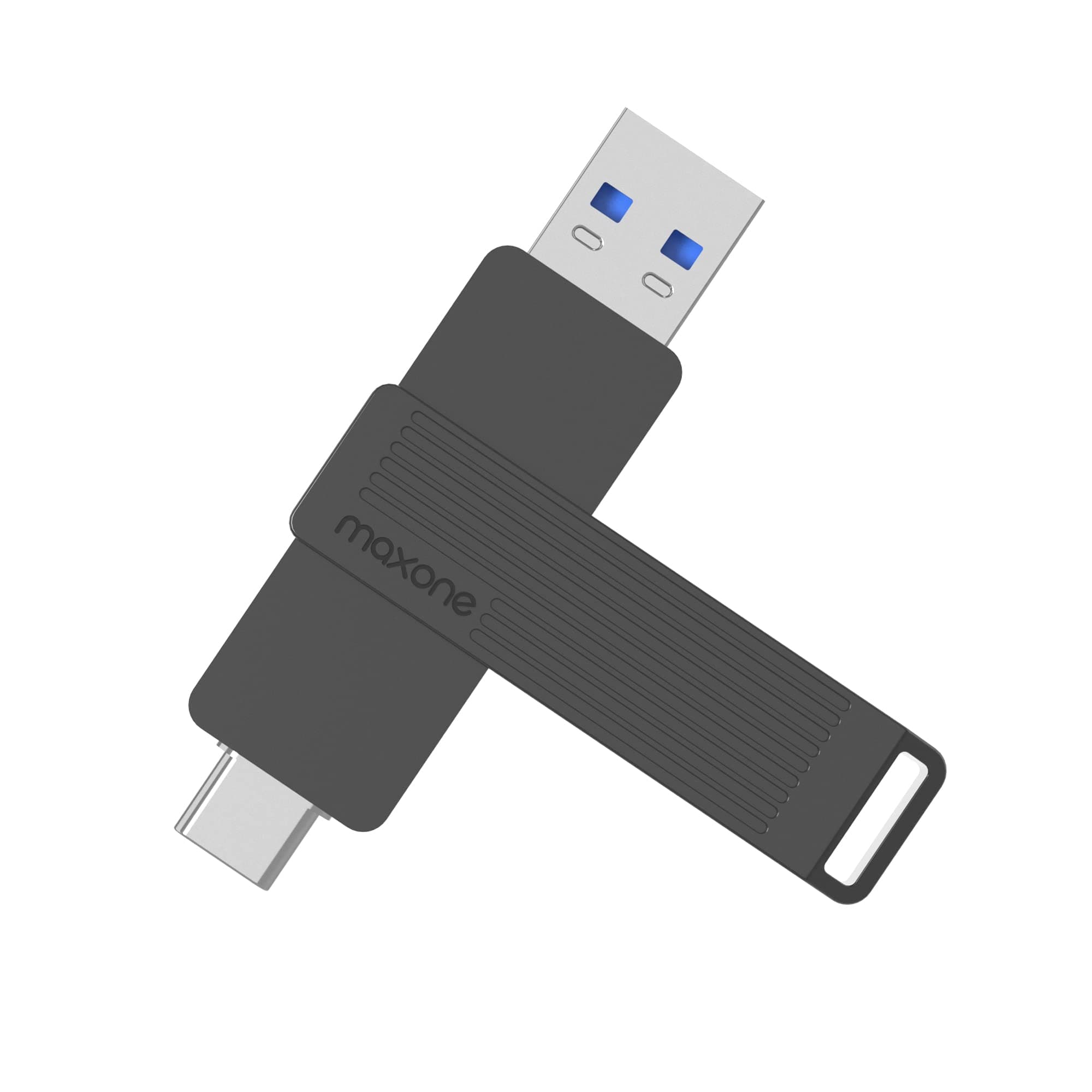 External 500GB Portable Solid State USB Drive, USB Type C Both 3.1 Tech - 2 in 1SuperSpeed+.Optimal Speeds Up to 600MB/s Read, 260MB/s Write - Speedy+