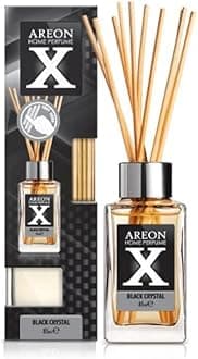 Areon Home Luxury Perfume Reed Diffuser Black Crystal + 10 Rattan Reeds