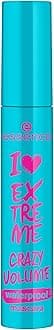 Essence I Love Extreme Crazy Volume Waterproof Mascara Black Volume Instant Result Intensive Waterproof Vegan Perfume Free (12 ml)