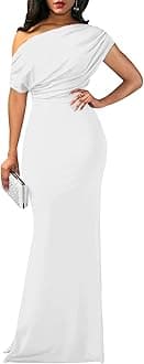 Women's Formal Dresses Elegant Off Shoulder Wedding Guest Long Party Dress Bodycon Prom Dress