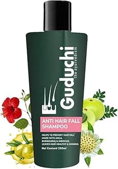 Guduchi the ayurvedism Amla, Bhringaraj & Hibiscus Anti Hair Fall shampoo | SLS & Paraben FREE | Natural Actives | 250ML, Pack of 1