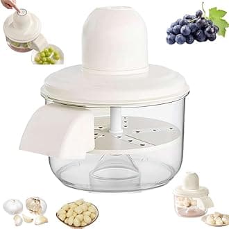 Electric Grape Peeling Machine, 2025 Upgraded Automatic Small Fruit Peeling Tool, USB Rechargeable Commercial Smart Fruit Machines Kitchen Gadgets for Grapes, Cherry, Garlic, Tomato