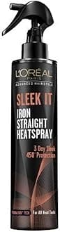 L’Oréal Paris Advanced Hairstyle SLEEK IT Iron Straight Heatspray, 5.7 fl. oz. (Packaging May Vary)
