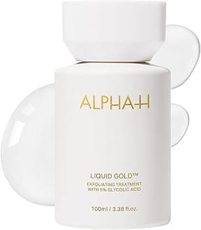Alpha-H Liquid Gold Exfoliating Treatment 5% Glycolic Acid 100ml - Brighten, Even Tone, Smooth Texture, Reduce Appearance of Fine Lines - At-Home Skin Renewal for All Skin Types