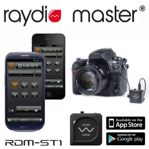 Raydio Master SC-1 Professional Bluetooth 4.0 Camera Shutter Release Trigger RDM-ST1 Intervalometer for Canon 5D, 5D Mark II, 5D Mark III Canon EOS 6D,7D,1D, 1Dx Canon EOS 1D Mark II,1D Mark IIN, 1D MarkIII,1D Mark IV, Canon EOS 1Ds, 1Ds Mark II, 1Ds MarkIII Canon EOS 10D,20D,20Da,30D,40D,50D,20D,10D,D60,D30 Canon EOS 1V, EOS 3, EOS D2000