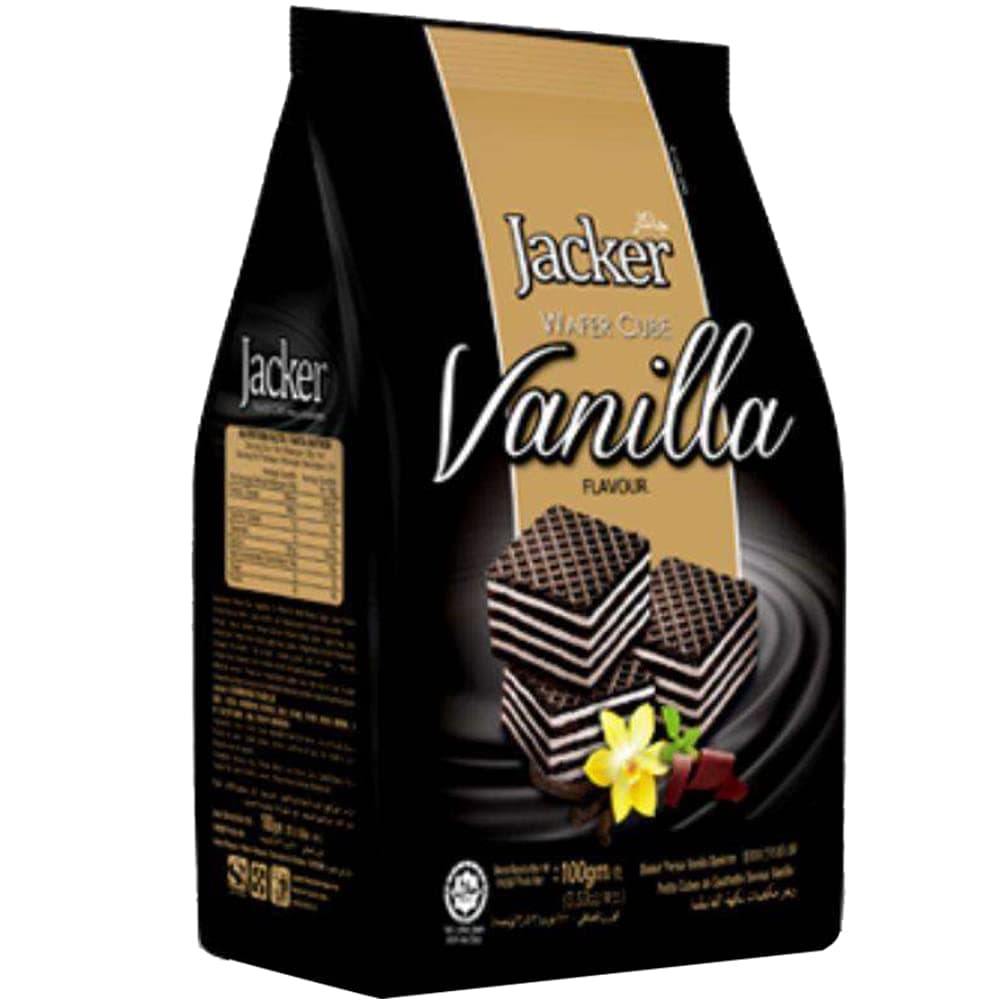 Jacker Wafer Cube Vanilla, 100 g