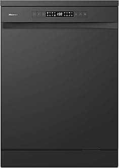 HS622E90BUK Freestanding Standard Dishwasher 85cm High - E Rated, Black, 24 x 23 x 33 inches (L x W x H) [Energy Class E]
