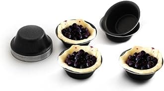 Pack of 12 Mini Pie Muffin Cupcake Pans egg Tart Bakeware - 3 Inch Tins - 12 Molds NonStick bakeware