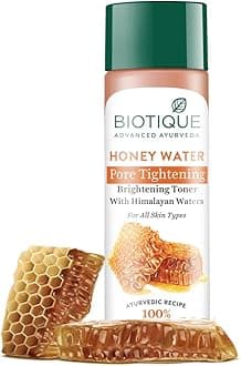 Bio Honey Water Clarifying Toner, 120ml (4.05 Oz.) I With Himalayan Water I All Skin Type I Blended With Pure Honey, Aloe Vera, Manjishtha, Nutgalls, Carrot, Sandalwood And The Fresh Waters