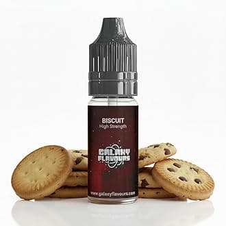 – Biscuit Food Flavouring Drops 10ml - Premium Bakery Extract for Professional Baking & Luxury Biscuit Beverages - High Strength Food Grade Concentrate by GALAXY FOOD FLAVOURS