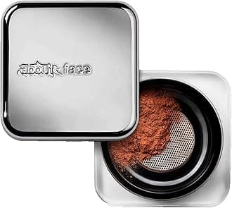 about-face Curtain Call Set & Smooth Loose Powder Applause – Lightweight, Oil-Absorbing Setting Powder with Rice Starch & Corn-Based Talc Alternative – Vegan, Cruelty-Free – 0.35oz (Deep)