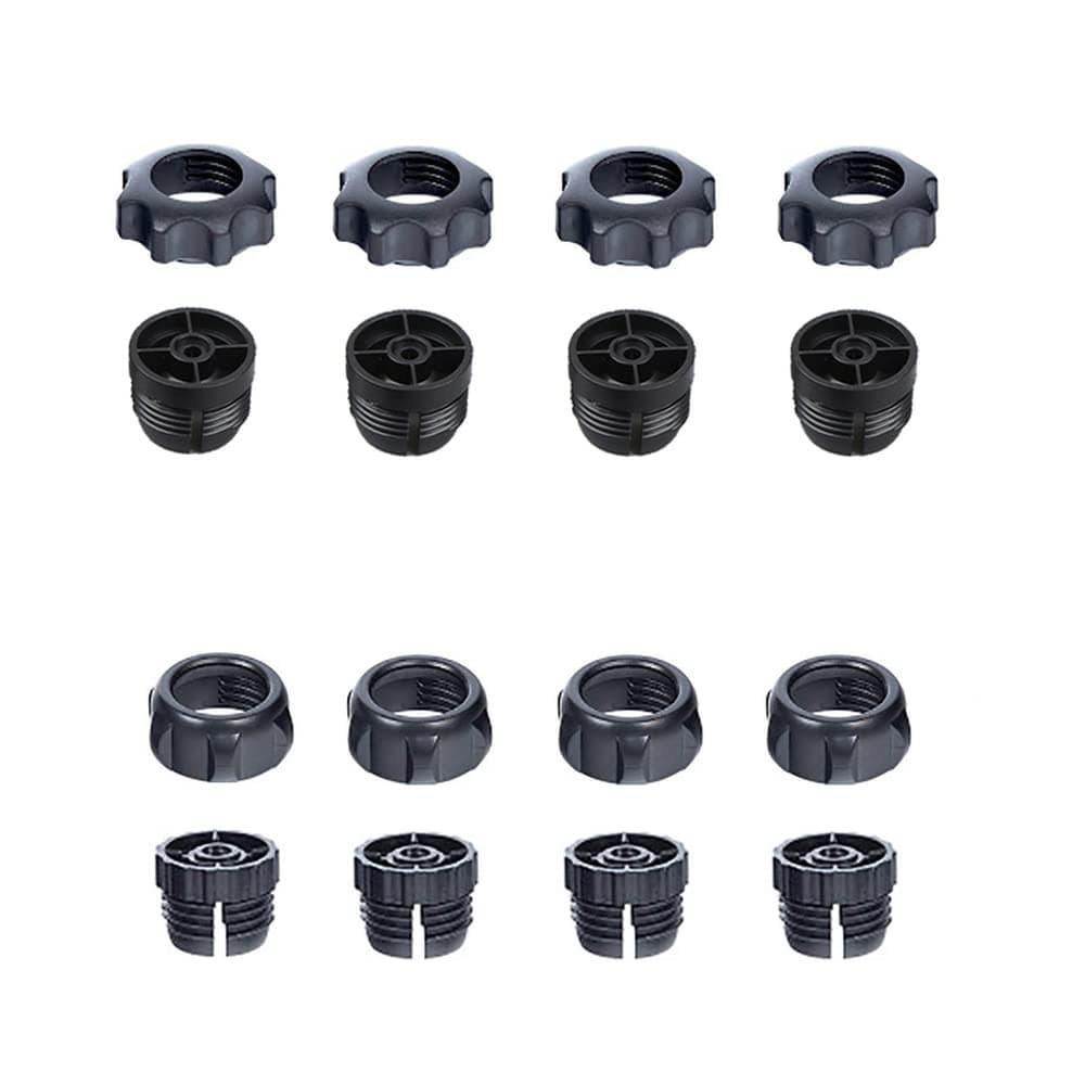 8 Set Retaining Nut with Thread Screw Replacement for 17mm Ball Joint Head Stand Clip Car Phone Holder Gravity Wireless Charger Bracket Base Mount Clamp GPS DV Dash Camera Suction Cup Stander