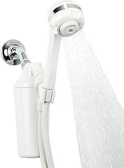 Shower Filter | Dermatologist-recommended for softer, healthier skin & hair | Proven to reduce 90% of chlorine for 6 months | WaterSense Certified | Handheld wand shower head | AQ-4105-E