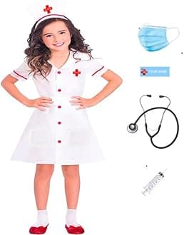 - Nurse dress for Girls Community helper theme costume for facy dress competitions