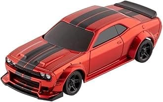 Turbo Racing 1:76 Scale Sport RC Car with Full Proportional RTR 2.4GHZ Remote Control with 2 Replaceable Body Shell (C75 Red)