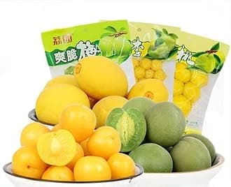 Sour and Sweet Crispy Peach,Crispy Plum，Small Peaches,Pickled fruits，Fruit Snack,Honey Peach Preserved Fruit, Healthy Snacks Food，pickled yellow peach，Sour and sweet plums (Crispy Peach,2bag)