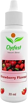 Chefast Strawberry Flavour Baking Essence for Cake, Ice-Cream, Chocolates, Milkshakes- 30ML ( Use 2-3 Drops Essence for 250 Grm Cake)