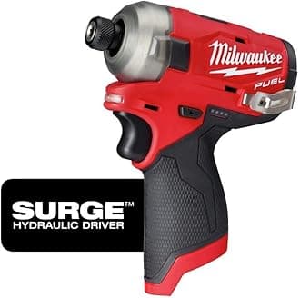 Milwaukee 2551-20 M12 FUEL SURGE 12-Volt Lithium-Ion Brushless Cordless 1/4 in. Hex Impact Driver (Tool-Only)