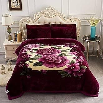 Luxurious Blanket Double Bed for Heavy Winter, Mink Super Soft Fabric, Lightweight Pack of 1 Color#14