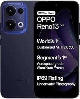 Reno13 5G (Luminous Blue,8 GB RAM, 128 GB Storage) with No Cost EMI/Additional Exchange Offers