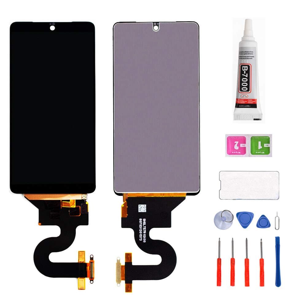 KNONEW Essential PH-1 LCD Display Touch Screen Digitizer Replacement Assembly Glass Panel Complete Full for Essential Phone PH-1 5.7 inch (Black)