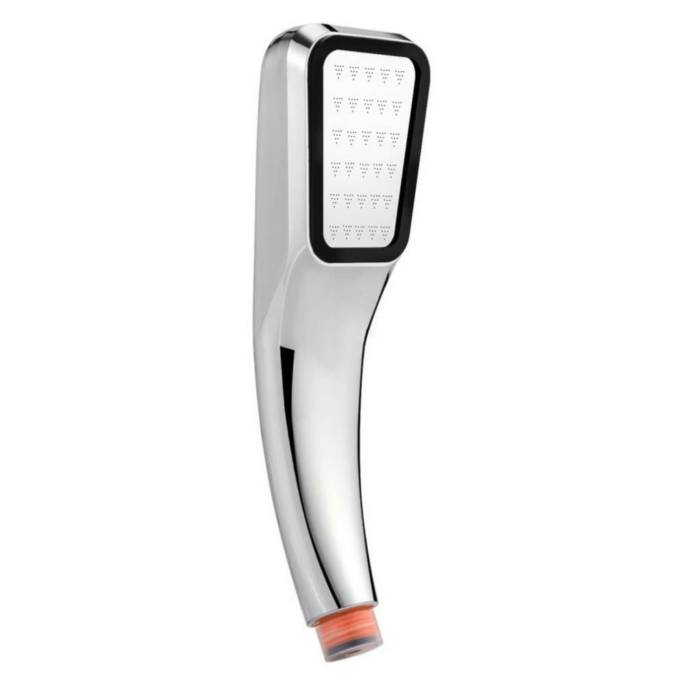 HydroTonic Universal High Pressure Shower Head with Powerful Jet, Rectangular Shape, 30% Water-Saving, Anti-Limescale - Handheld Shower Head for Spa and Bathroom