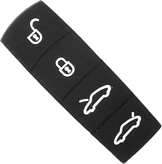 Black Rubber Key Button Cover Compatible with Porsche Cayman 2013-2016 Compatible with Porsche Boxster 2013-2016 Compatible with Porsche 718 2016-2025